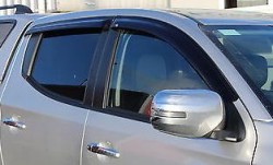 Šoninių langų deflektoriai Mitsubishi L200 / Fiat Fullback 2015 - 
