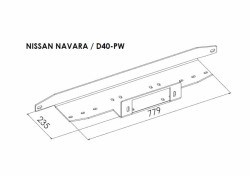 Gervės montavimo komplektas Nissan Navara 2005-2015 